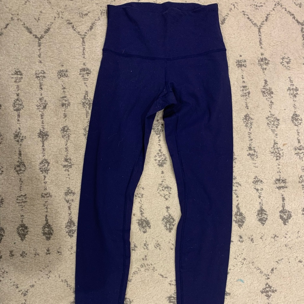 Lululemon Blue Leggings, full length, size 8